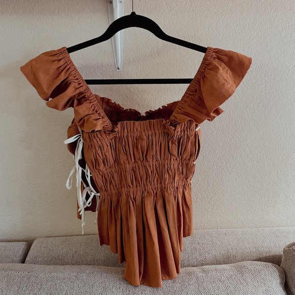 Rust vintage Free People Top NWT - Picture 4 of 6
